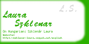 laura szklenar business card