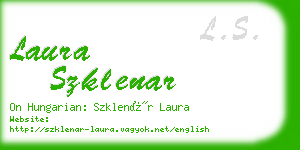 laura szklenar business card